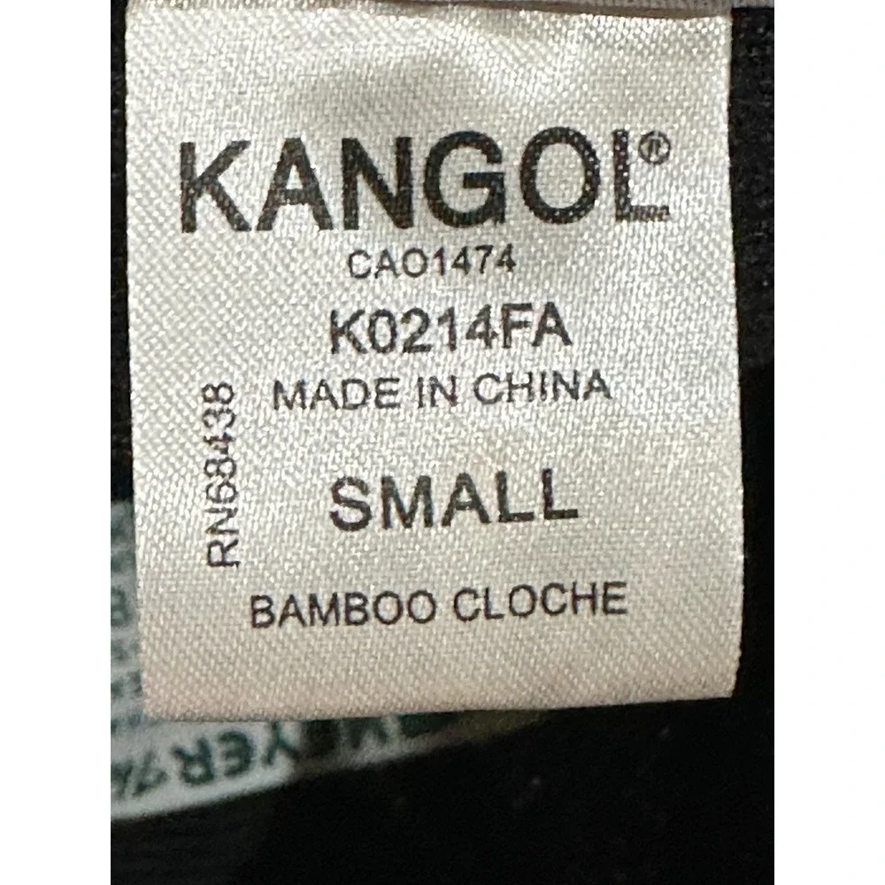 Kangol Women's Black Bamboo Cloche Bucket Hat‎ Small K0214FA