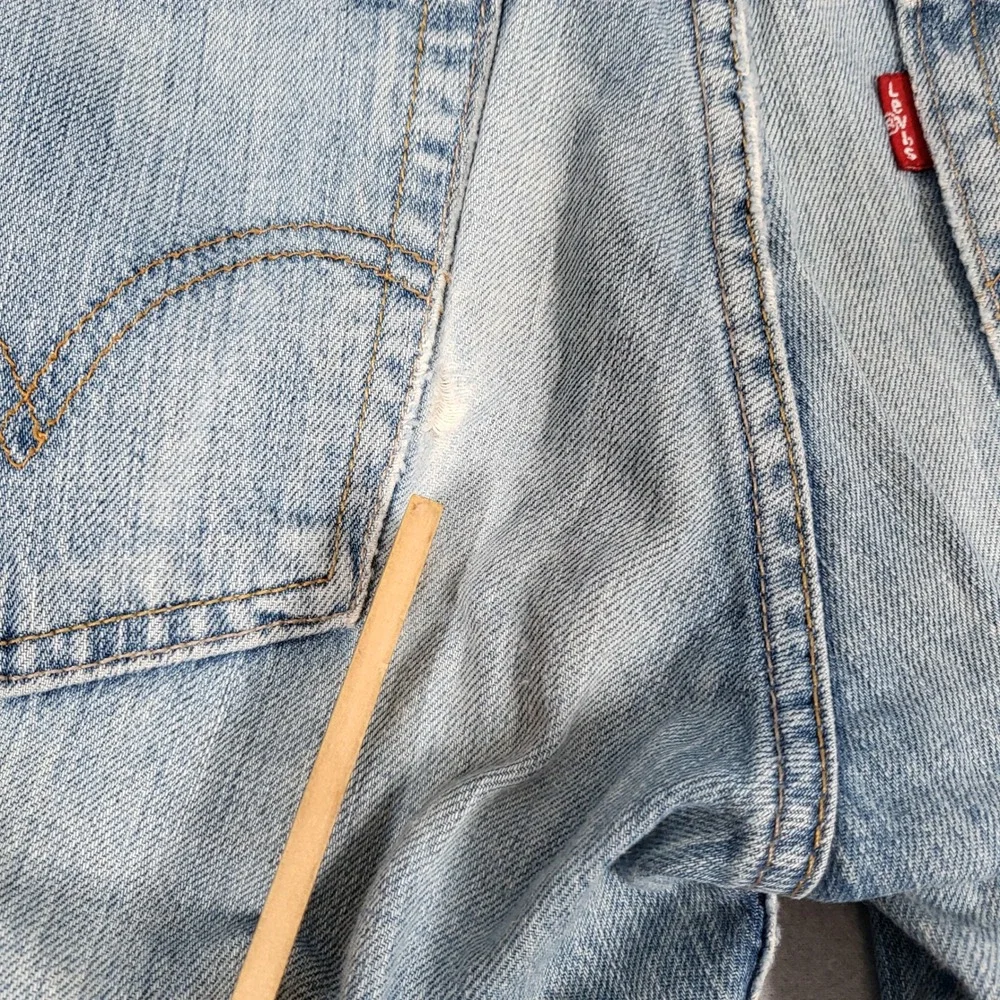 Levi's 511 Slim Jeans Men's 32x32 Blue Light Wash Denim 100% Cotton Skinny Distr