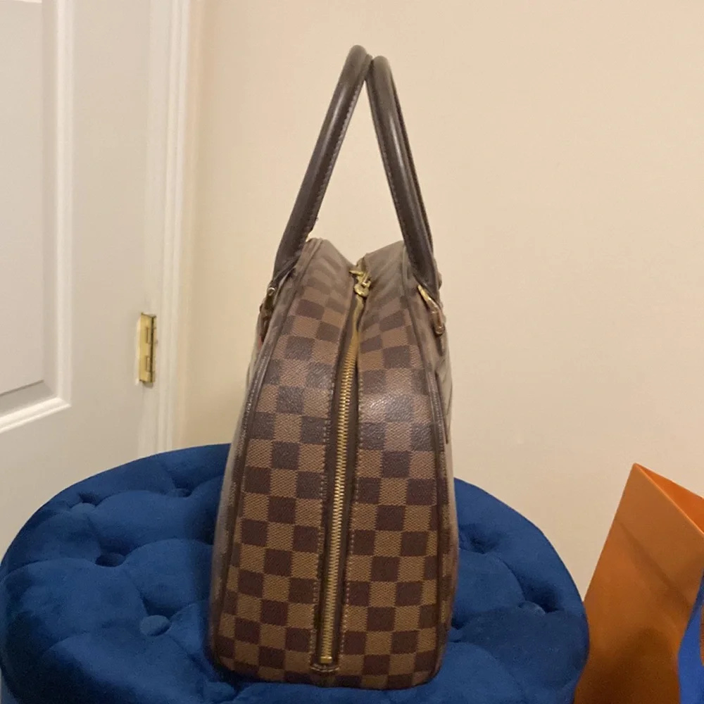 LOUIS VUITTON NOLITA DAMIER EBENE GM HAND BAG WITH DUST BAG