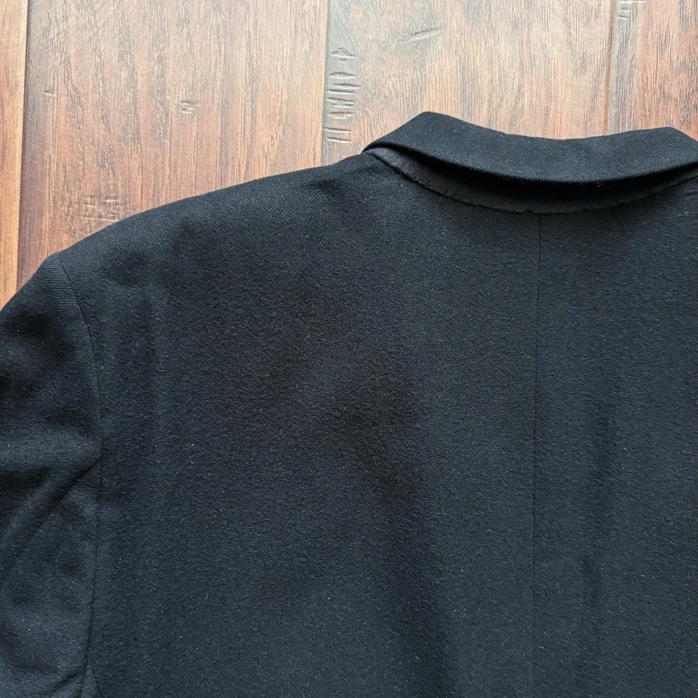 VTG Ashford & Banks 100%‎ Cashmere Blazer Black Mens 50R Made In USA Luxury