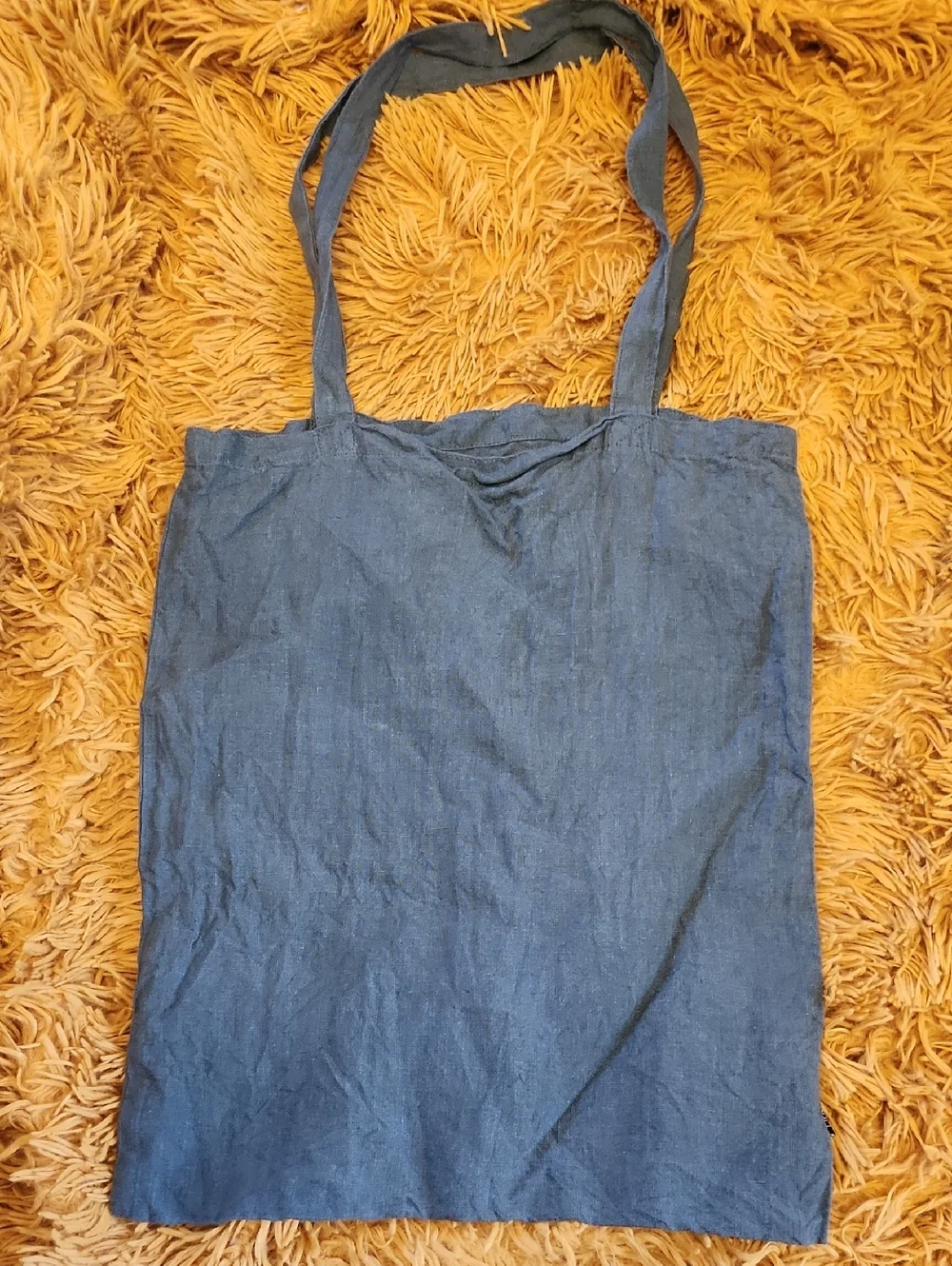 Simple Linen Blue Tote Bag FINAL PRICE
