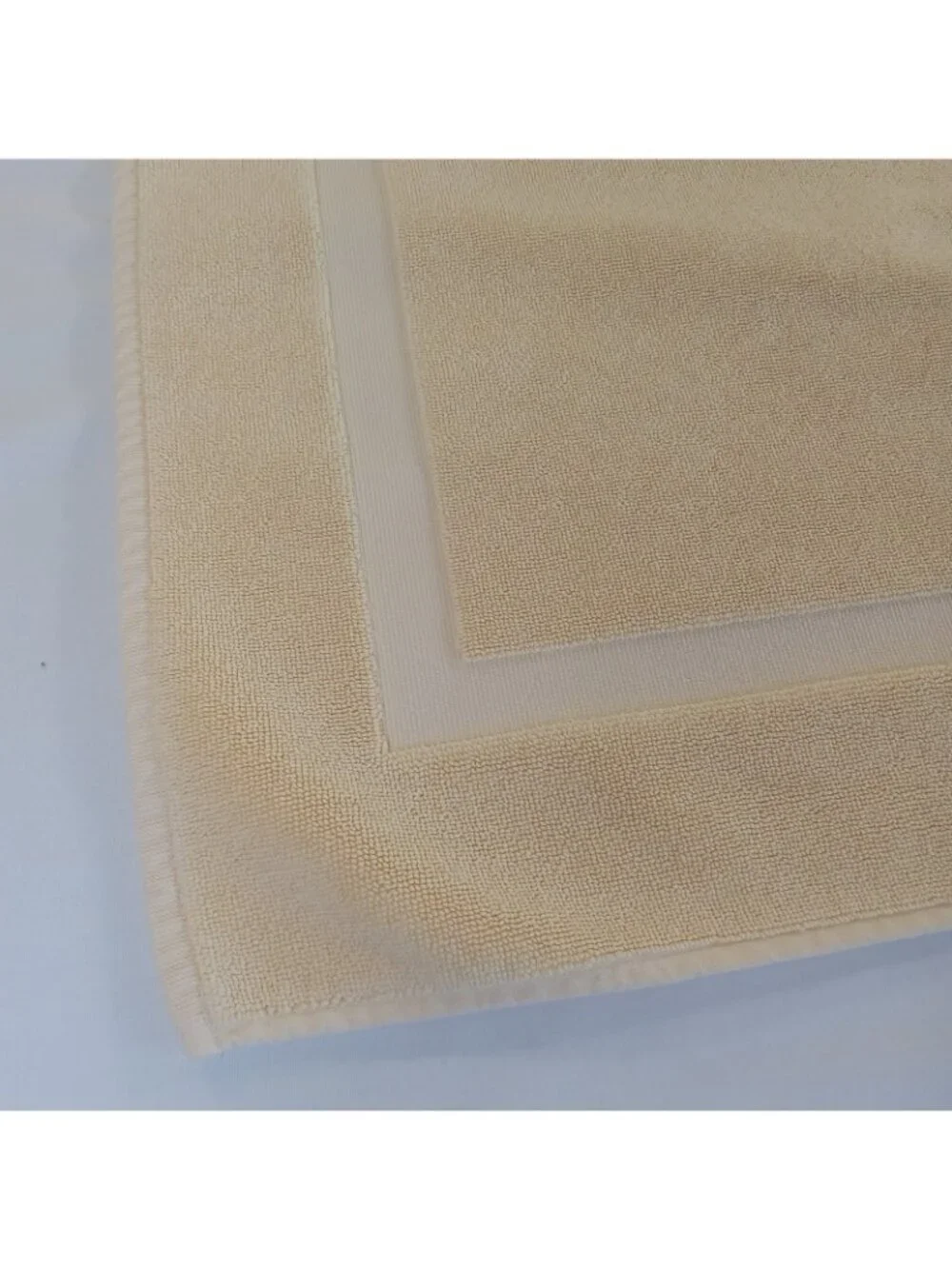 Restoration Hardware Yellow Bath Mat 20x30 Cotton Terry Reversible Bath Rug