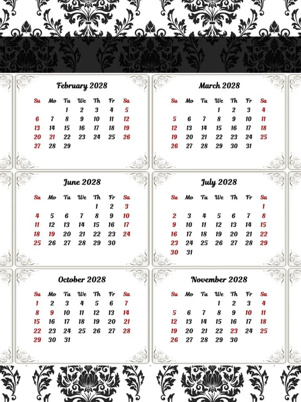 2026-2027 18 Months Standing Flip Desk Calendar Desktop Planner 019