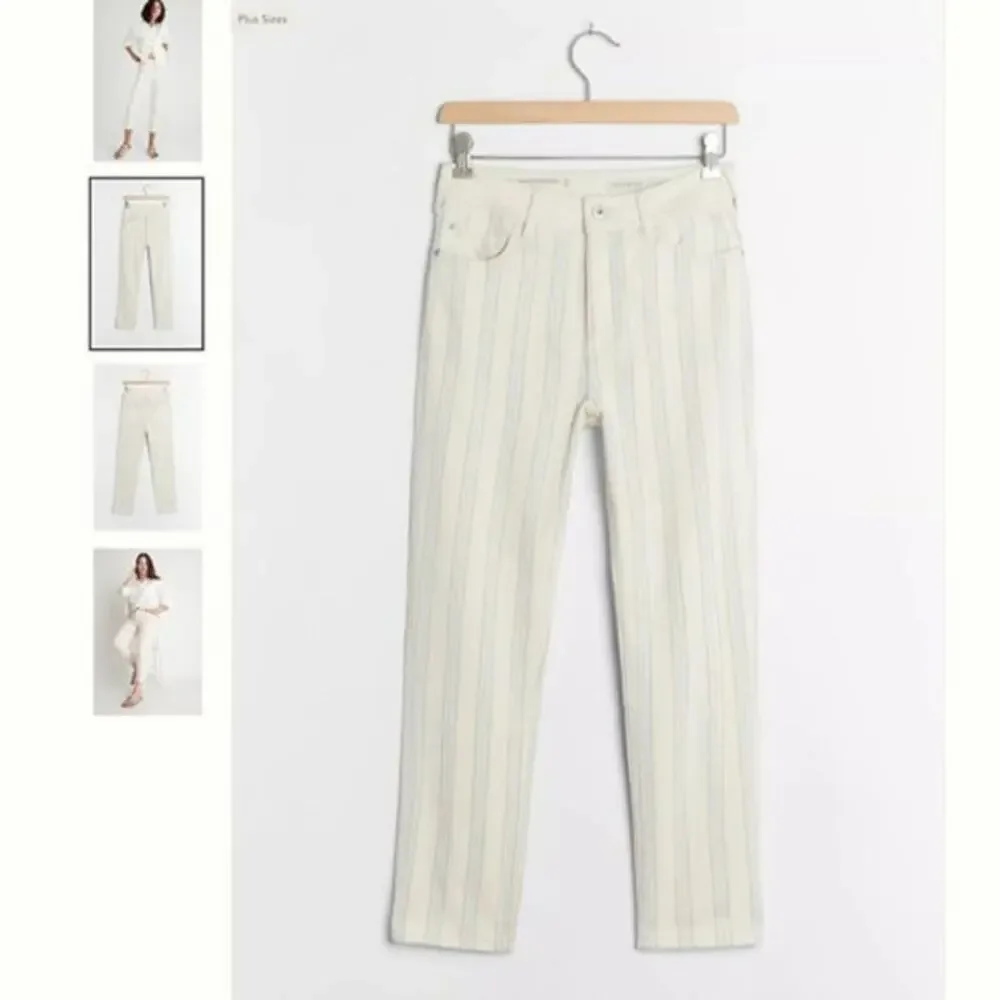 Anthropologie High-Rise Slim Boyfriend Jeans White Size 31