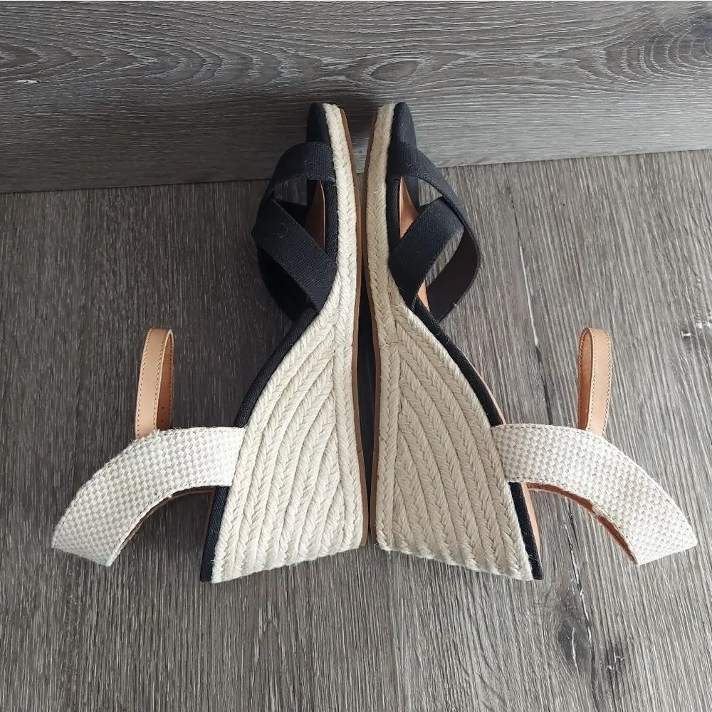 NWOT Lucky Brand Espadrilles with Wedge Heel and Crisscross Straps 11