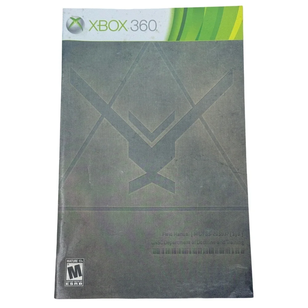 Halo Reach Xbox 360 UNSC Field‎ Manual Instruction Booklet X16-79394-02