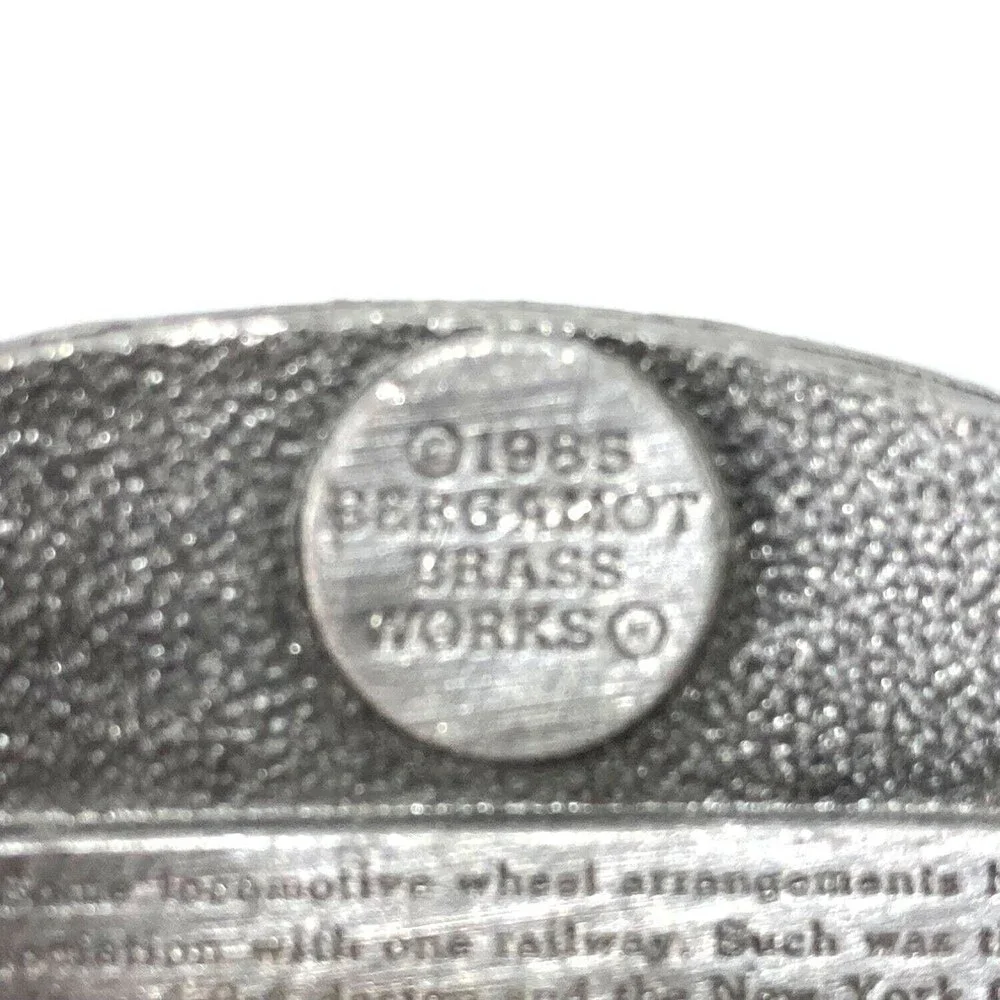 Belt Buckle 1985 New York Central Freight 4-6-4 Train Engine Hudson Steam Engine