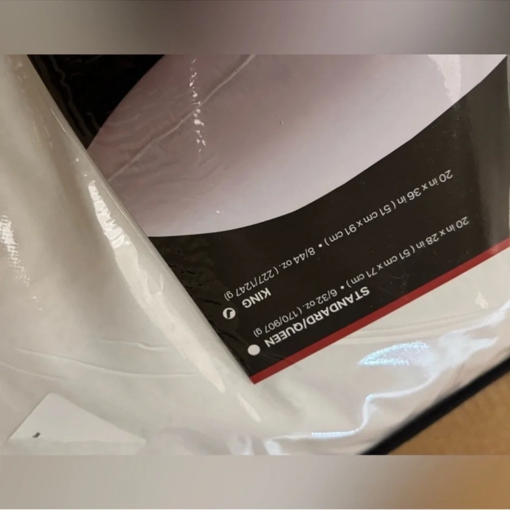 🎉LAST CHANCE🎉2PC BEAUTYREST BLACK Luxurious Down And Feather‎ Blend Pillows