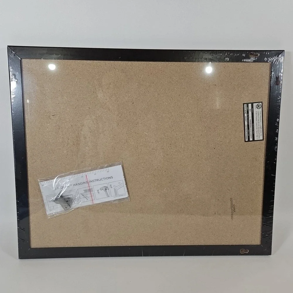 U Brands Rectangular Solid Cork Bulletin Board, Wall Mount, 20
