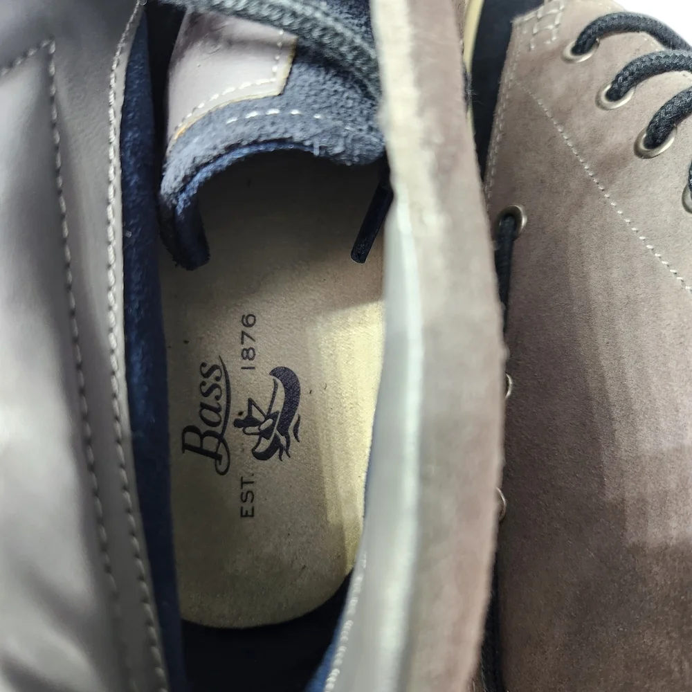 G.H. Bass & Co. Crew High Top Sneakers Mens 11.5 M Navy Gray Suede Chukka Boots