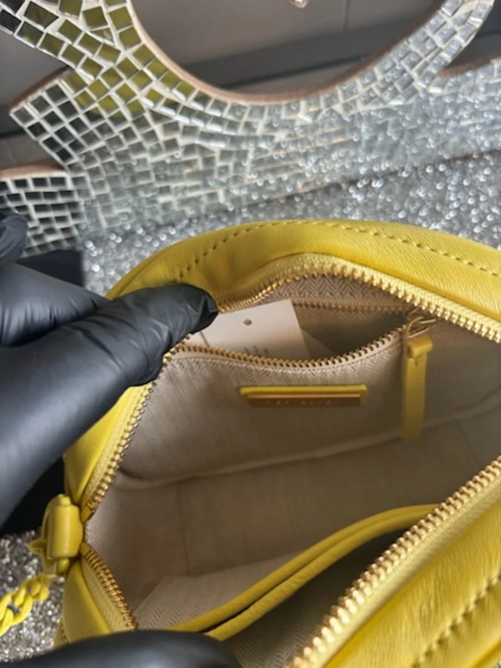 Tory Burch compact quilted