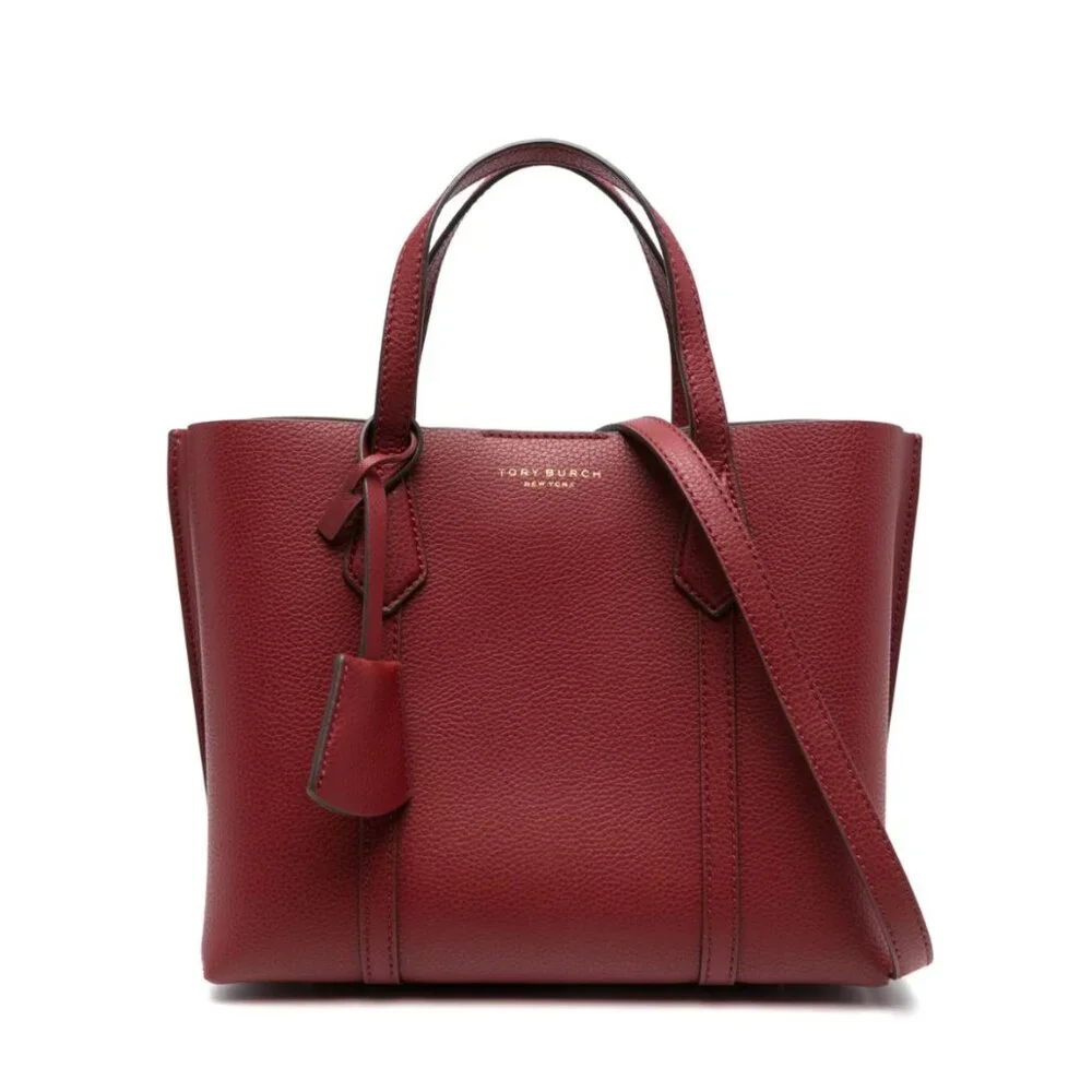 Tory Burch Small Perry Triple Compartment Tote - Brick