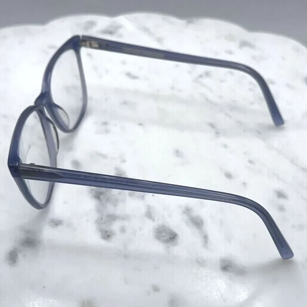 Warby Parker Esme M 348 Blue Thistle Butterfly Eyeglasses Frames Only  55-16-145