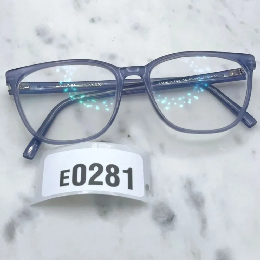 Warby Parker Esme M 348 Blue Thistle Butterfly Eyeglasses Frames Only  55-16-145