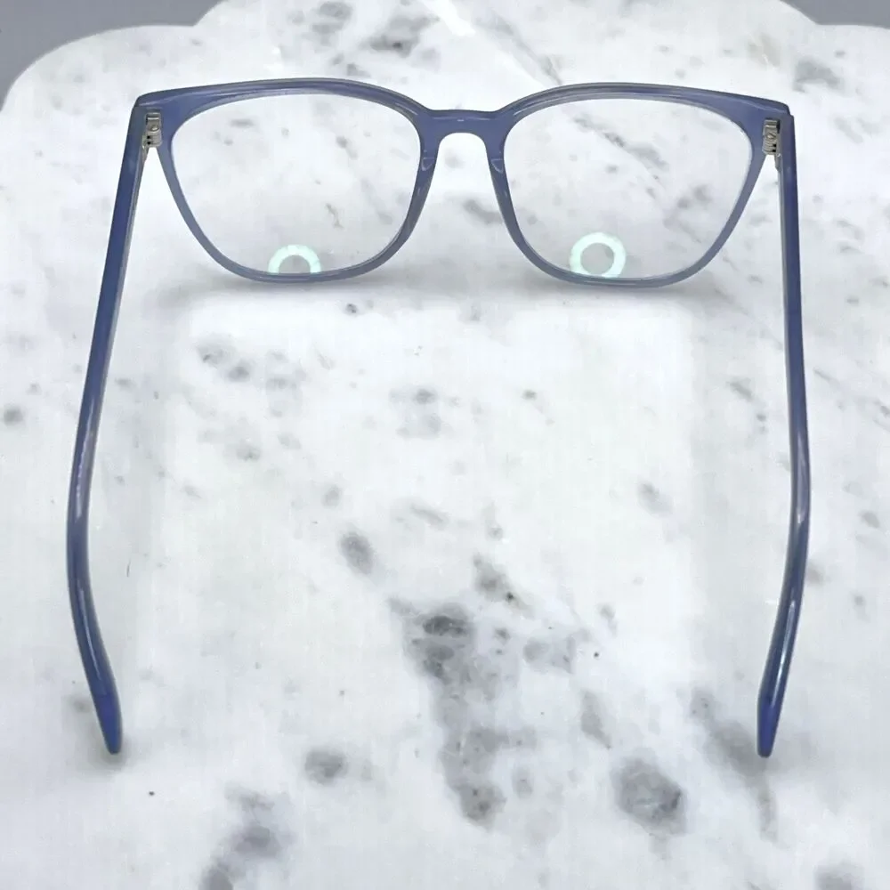 Warby Parker Esme M 348 Blue Thistle Butterfly Eyeglasses Frames Only  55-16-145