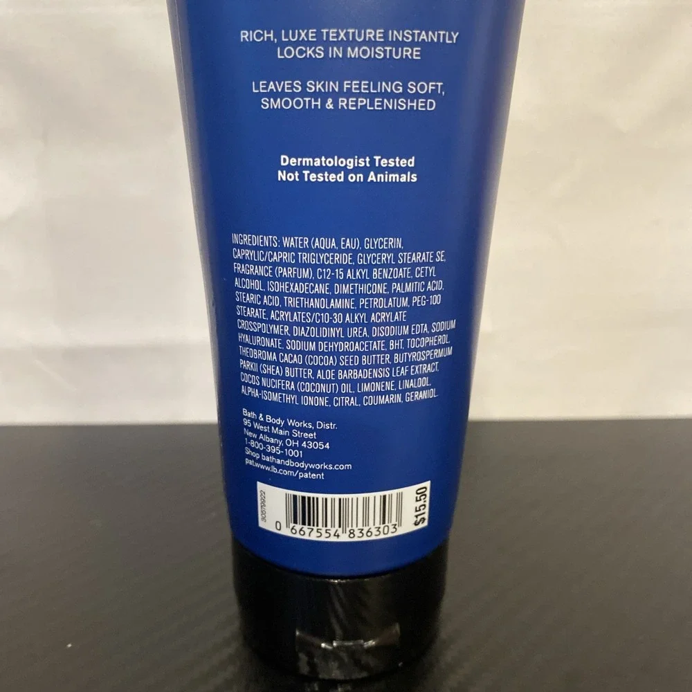 Bath &‎ Body Works Ocean Men's Collection Body Cream for Men 8 oz New