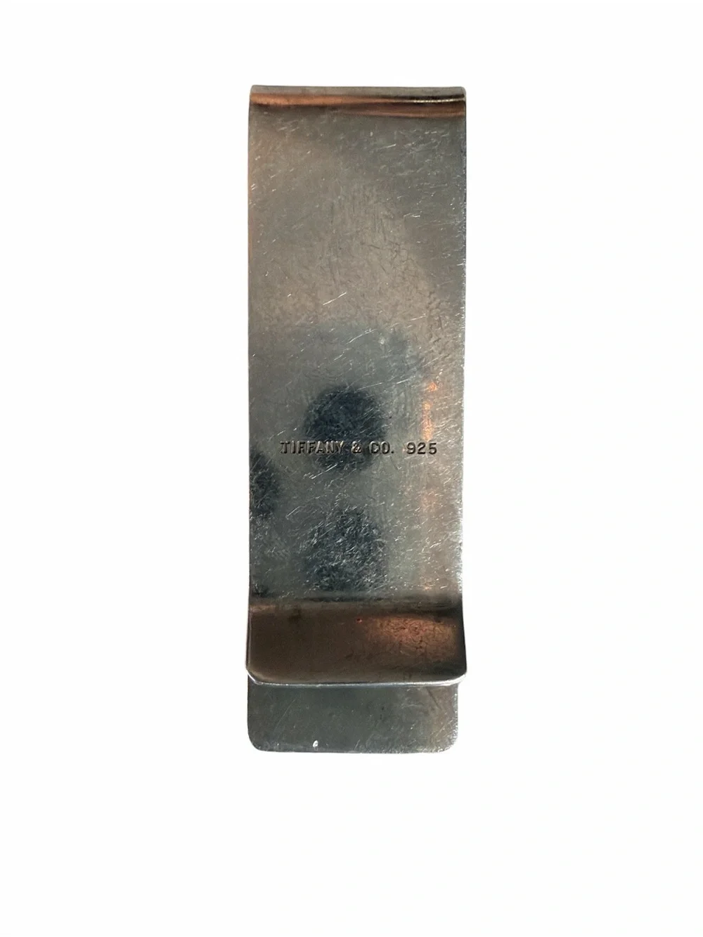 Tiffany & Co. Sterling Silver Money Clip Engraved with Initials