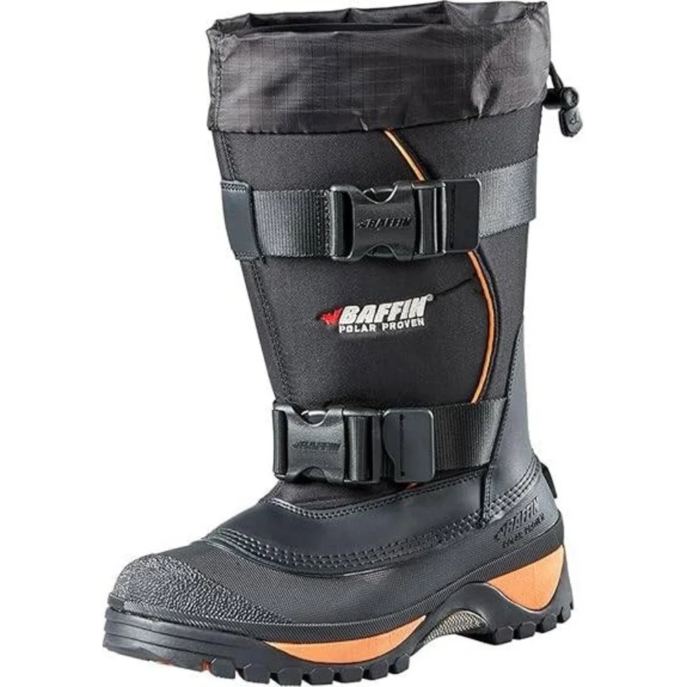 Baffin Wolf Mens Winter Boots Black Gold 4300-0015 Snow Cold Weather Size 9 NEW