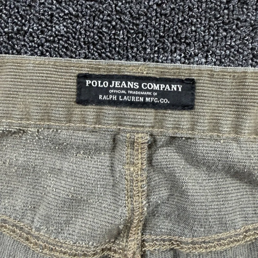 Vintage Polo Jeans Co Ralph Lauren Men's 40x32 Hayden Corduroy Pants Tan Beige