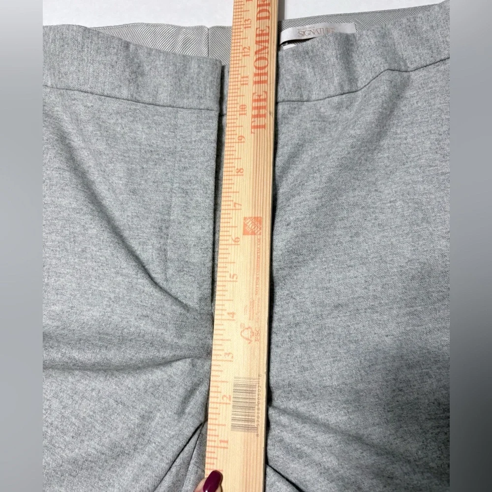 Beautiful Wool Flowy Light Gray Flat Front Trousers by Caroline Issa & Nordstrom