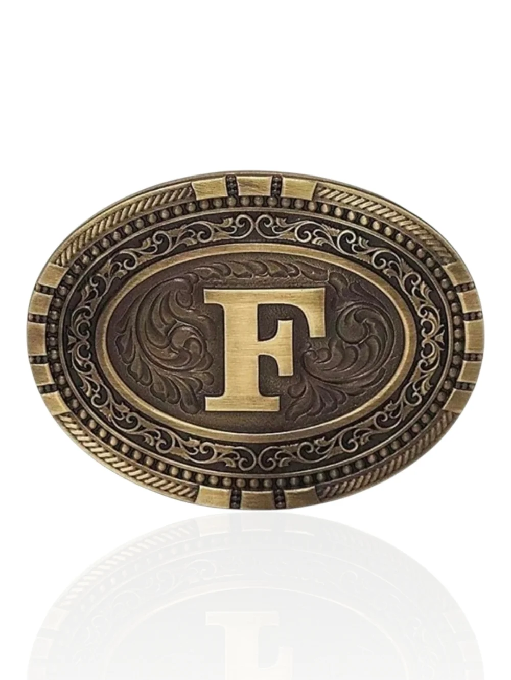 Montana Silversmiths Exos‎ Brass Cast Filigree Initial 
