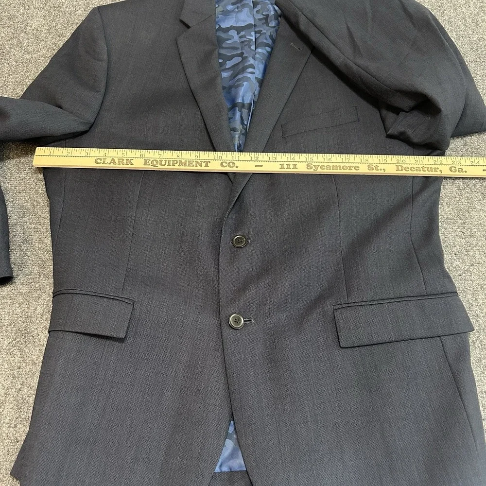 Joseph Abboud Blazer Mens‎ 46R Blue Wool Slim Fit Sport Coat