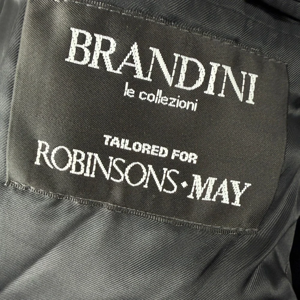 Brioni‎ Blazer Mens 44R Black 3 Button Sport Coat Robinsons May Vintage Canada
