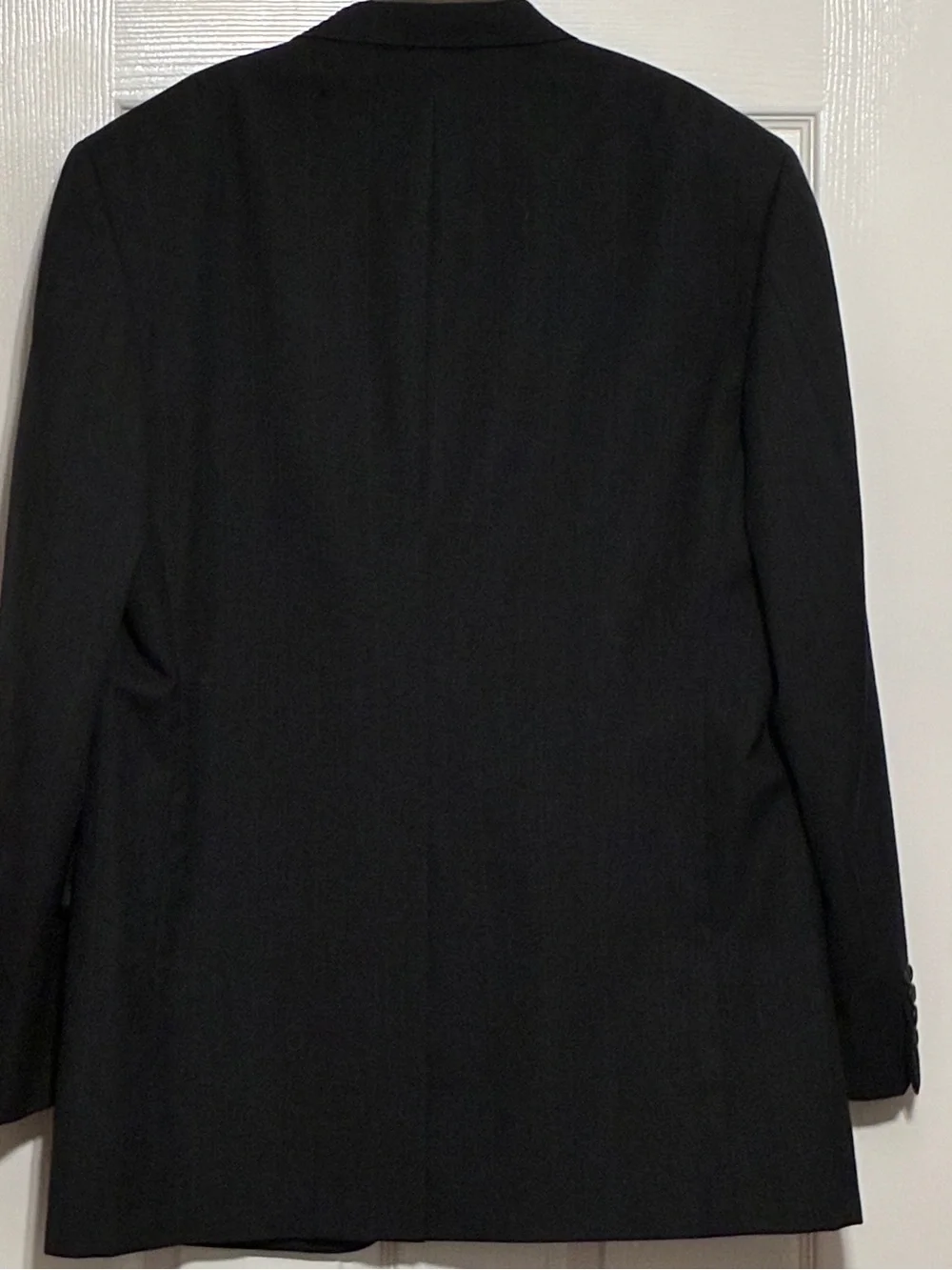 Macy’s Christopher Hayes Men’s Size 44L Vintage 100% Wool 2-Button Blazer Blk