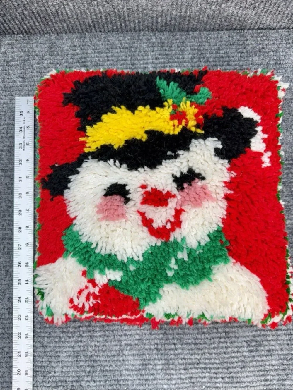 Handmade vintage snowman