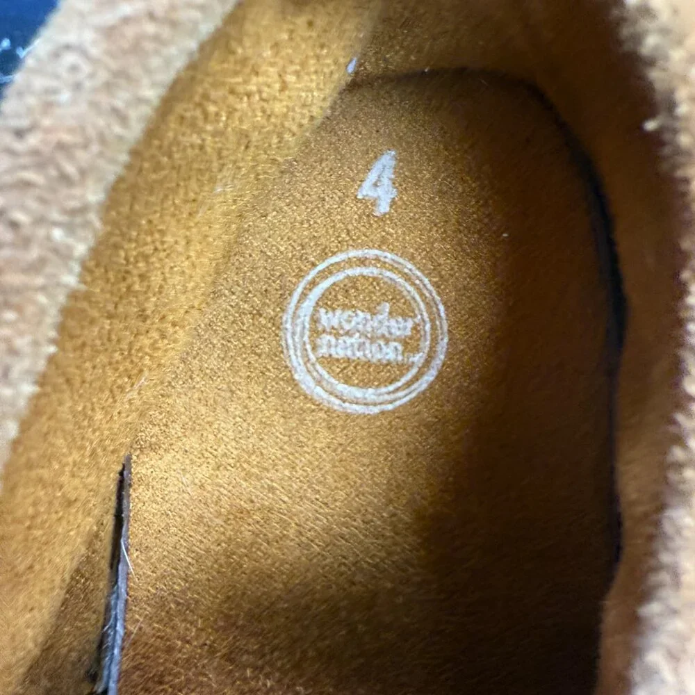 Baby’s Tan Genuine Leather Moccasins- Size 4‎