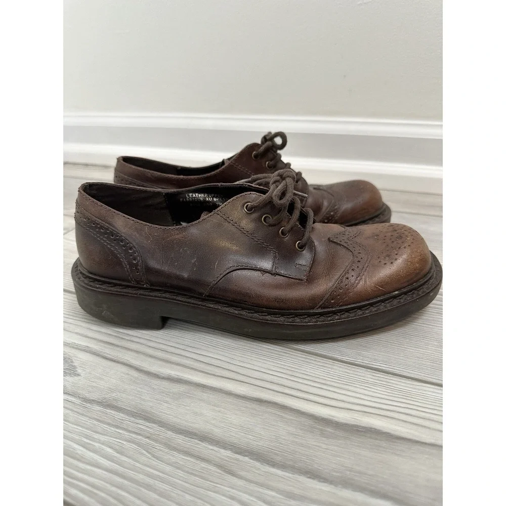 American Eagle Outfitters Vintage Men's Oxford Wingtips Size 7 Leather‎ Preppy