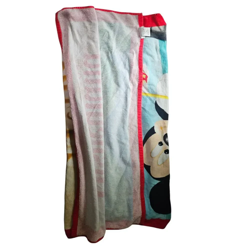 Disneyland Resort Mickey Mouse Sand Castle Beach Towel Red