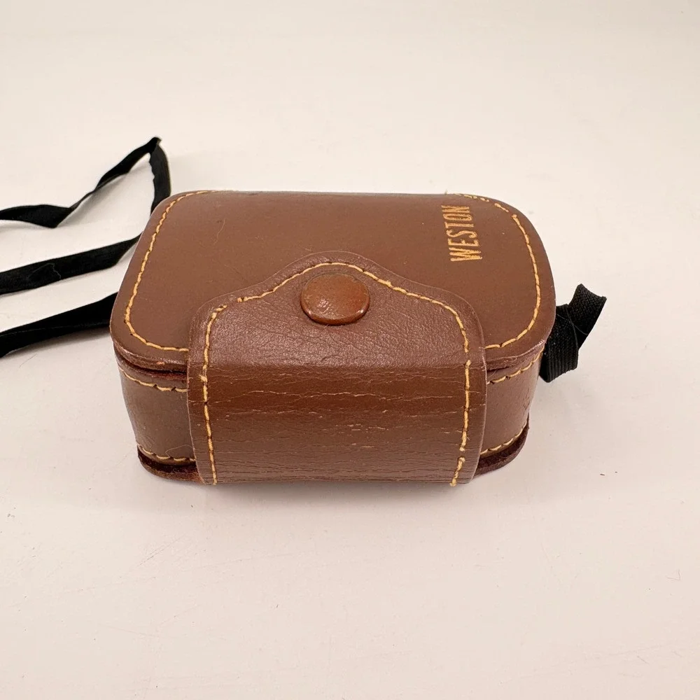 Vintage Weston Model 853 Direct Reading Exposure‎ Light Meter with Leather Case