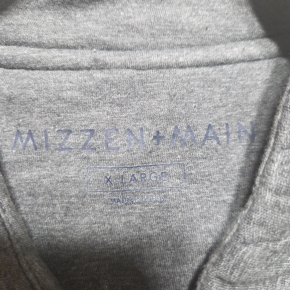 Mizzen Main Vest Mens Size XL Full Zip Belson Quilted Jacket Gray Golf