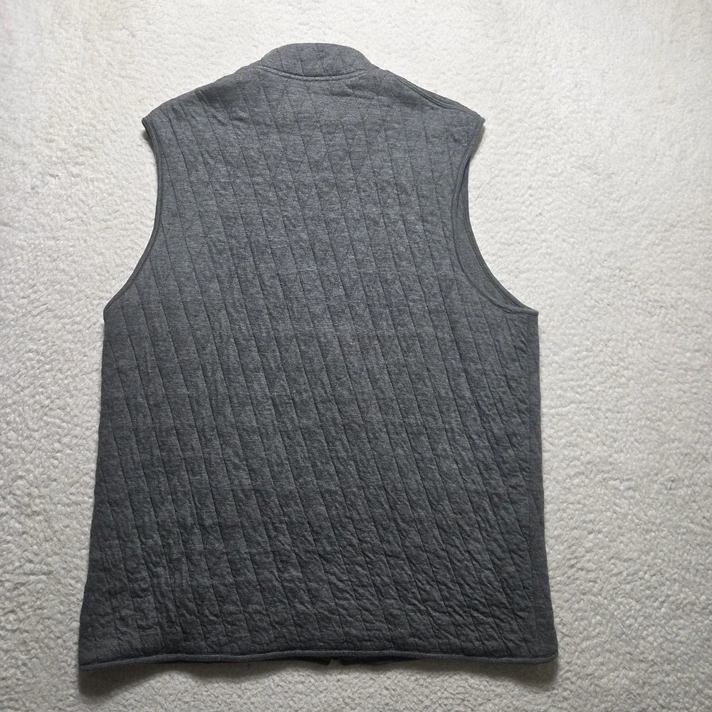 Mizzen Main Vest Mens Size XL Full Zip Belson Quilted Jacket Gray Golf