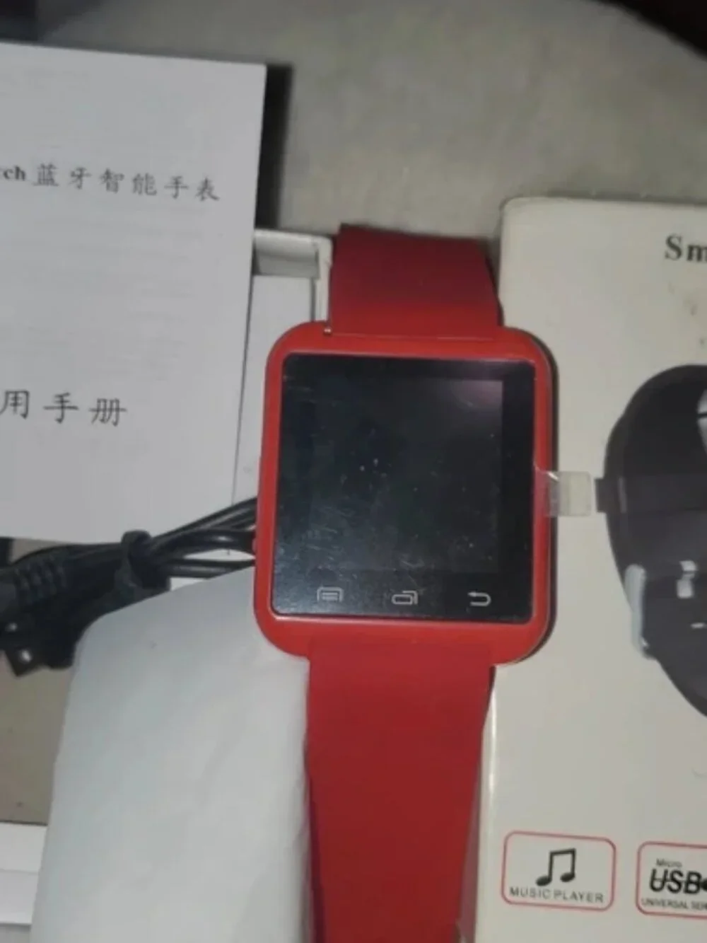 Smart Watch color red