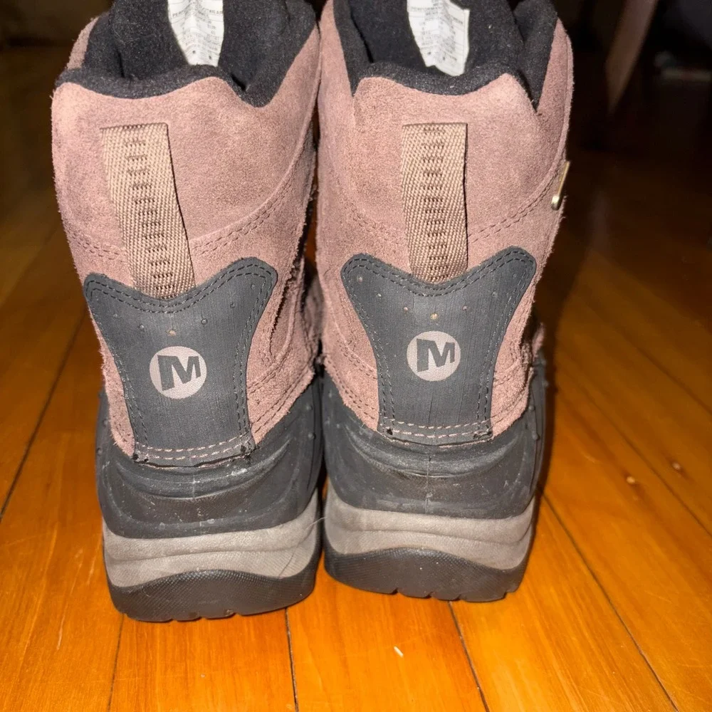 Merrell Men's Moab Waterproof Insulated Winter Boots‎ Espresso Size 9 Warm