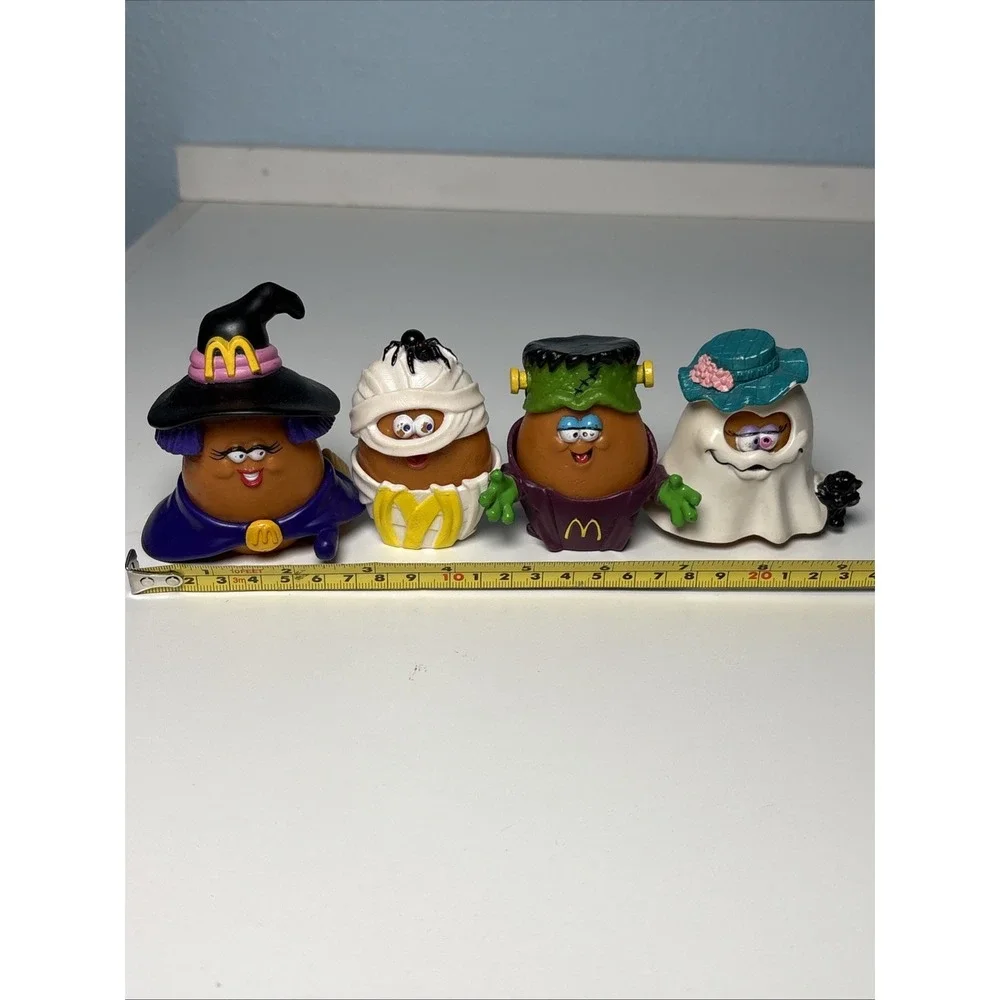 1992 McDonald's Halloween McNugget Buddies - Set of 4 Vintage Nugget Toys
