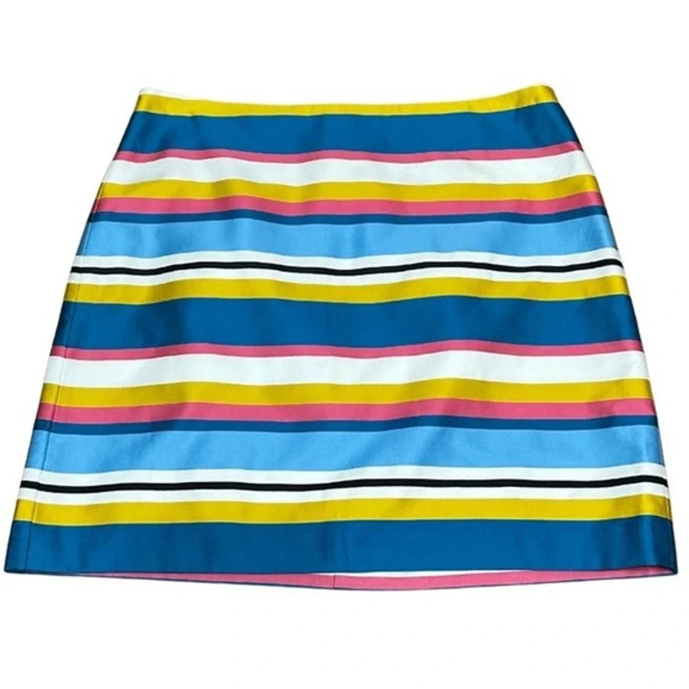 Anne Taylor LOFT Striped Color Block Pencil‎ Skirt Size 12