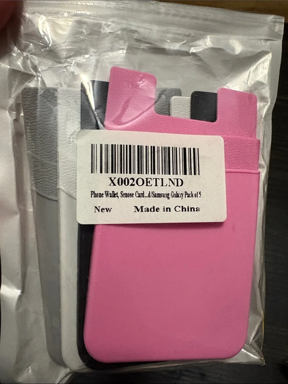 Universal Silicone Phone Card Wallet - pack of 4