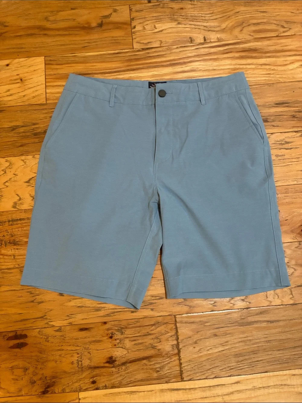 Faherty Seafoam Blue All Day Flat-Front Performance Shorts