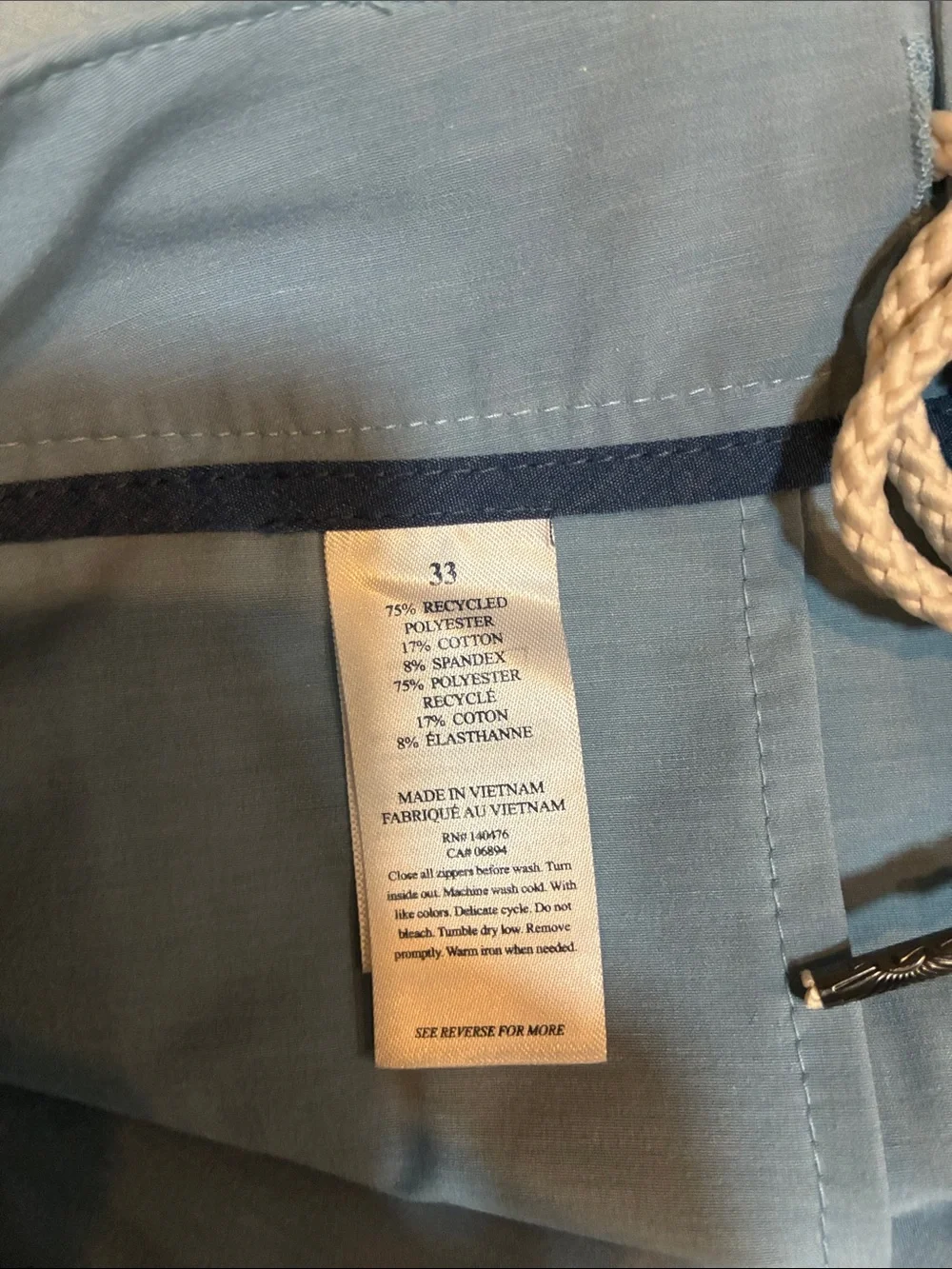 Faherty Seafoam Blue All Day Flat-Front Performance Shorts