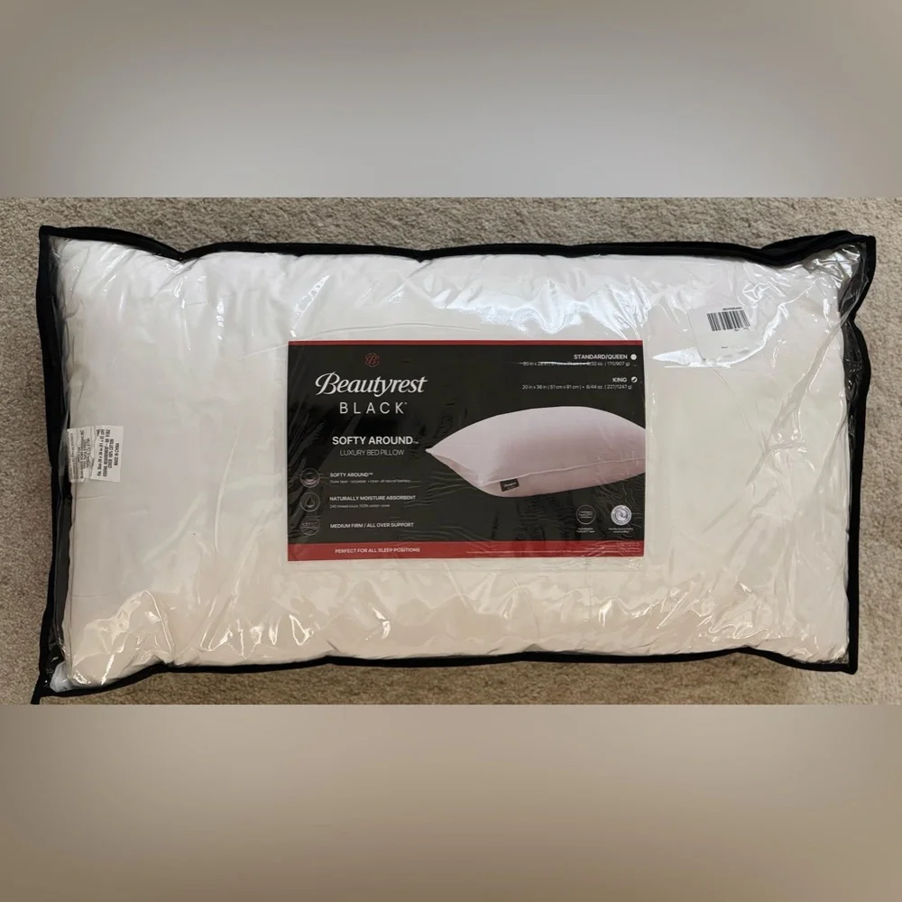🎉LAST CHANCE🎉BEAUTYREST BLACK Luxurious Down And Feather Blend Pillow