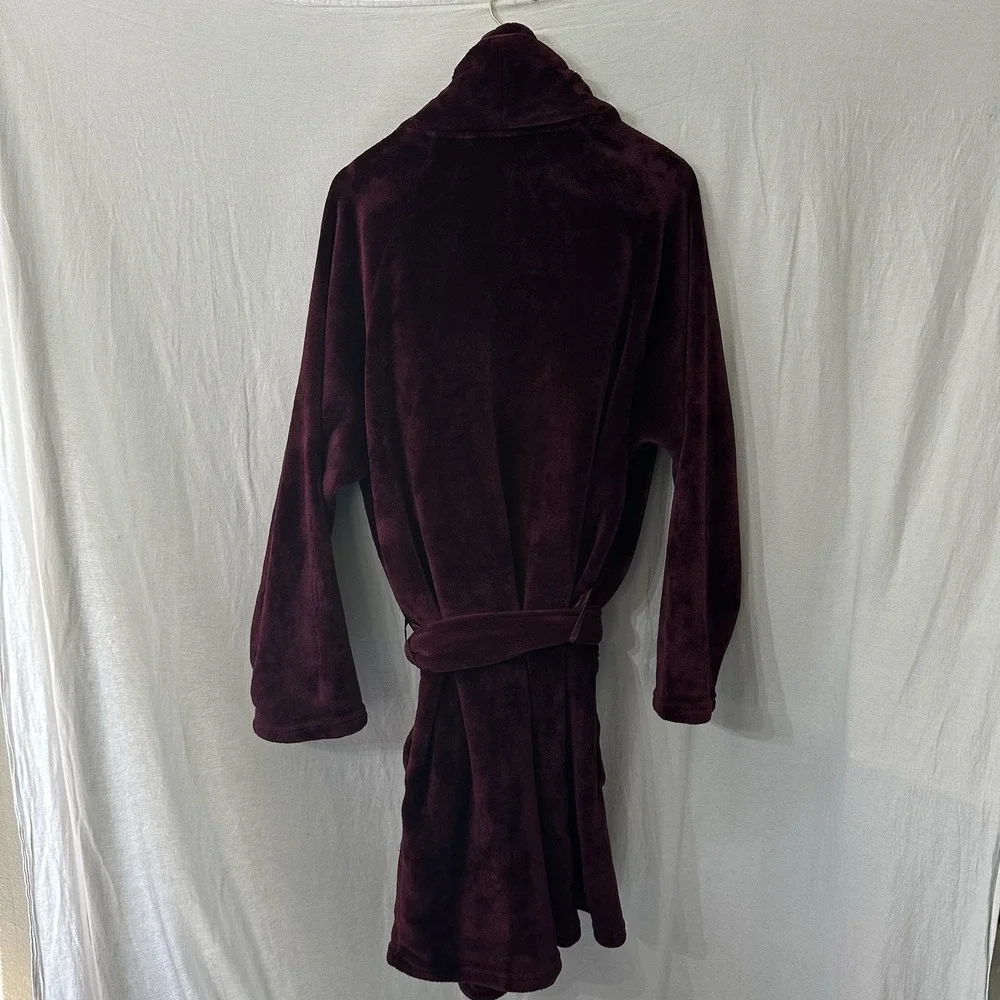 Victorias Secret Robe Plush Super Soft XL  Logo Imprint‎ Burgundy