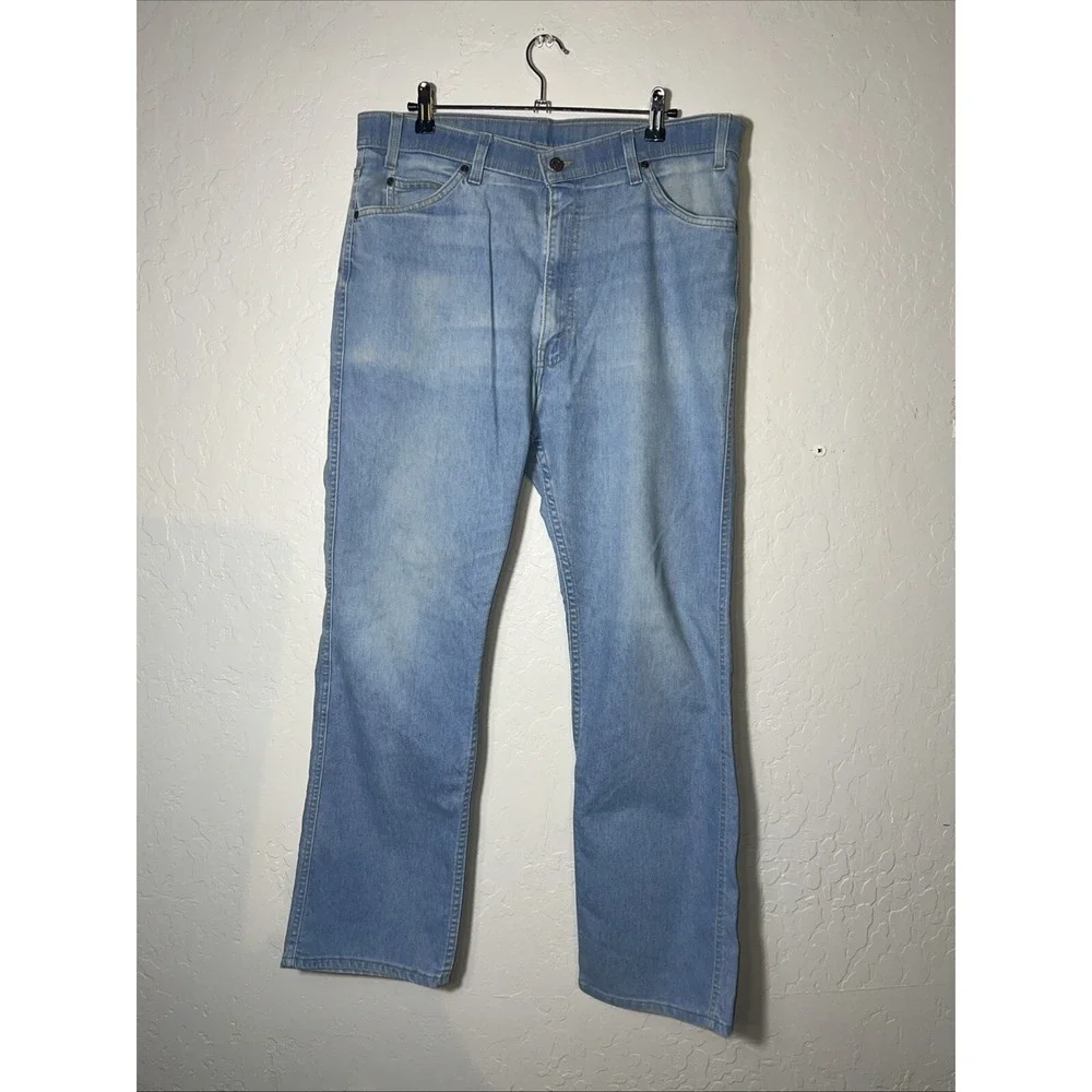 Vintage 80s Levi's Light Blue Denim Jeans USA Brown Tab‎ 38x32 Excellent ✅ (278)