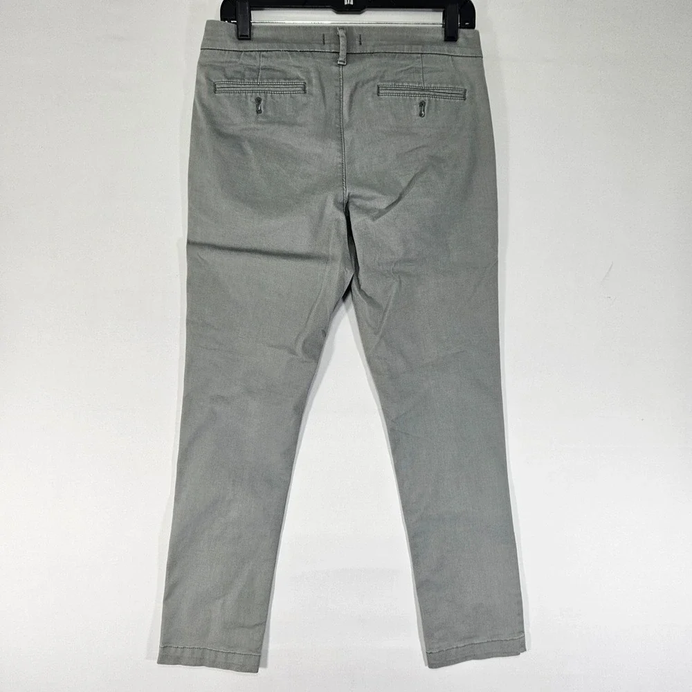 Express Men's Chino Pants Gray Flat Front cotton SKINNY Size 29x30