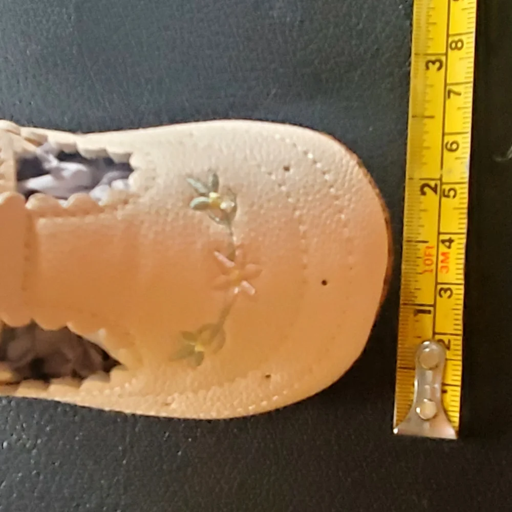 Hazel & Bo Azalea Toddler Girl Soft Shoes Peach Size 3
