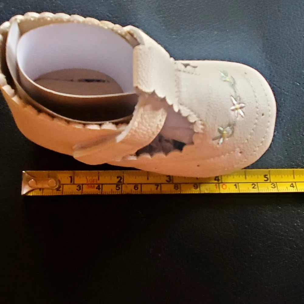 Hazel & Bo Azalea Toddler Girl Soft Shoes Peach Size 3