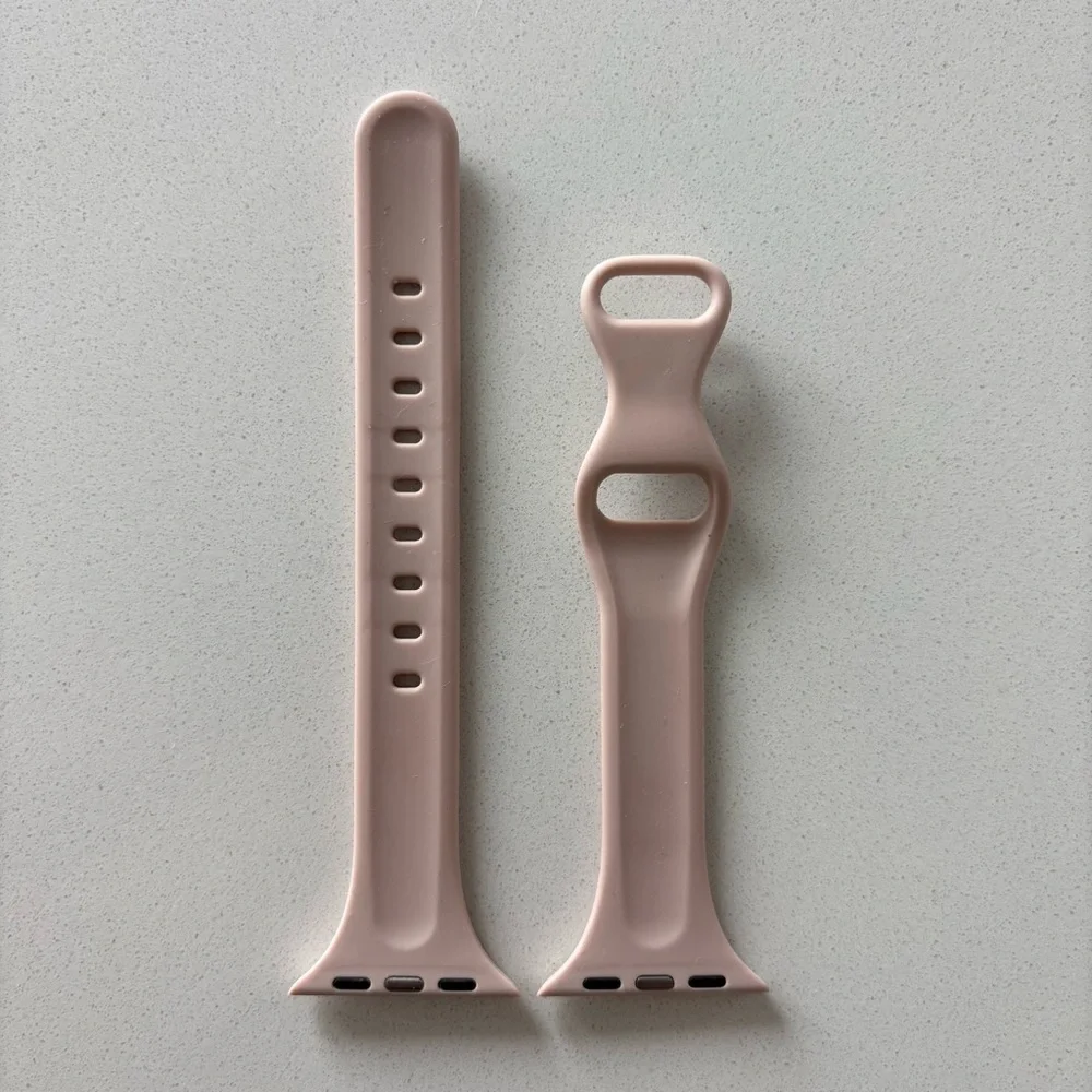38/40/41 MM light pink/neutral Apple Watch silicone band