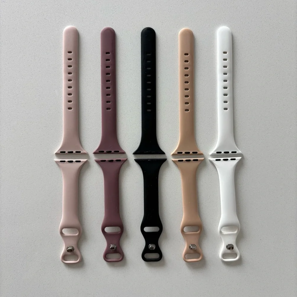 38/40/41 MM light pink/neutral Apple Watch silicone band